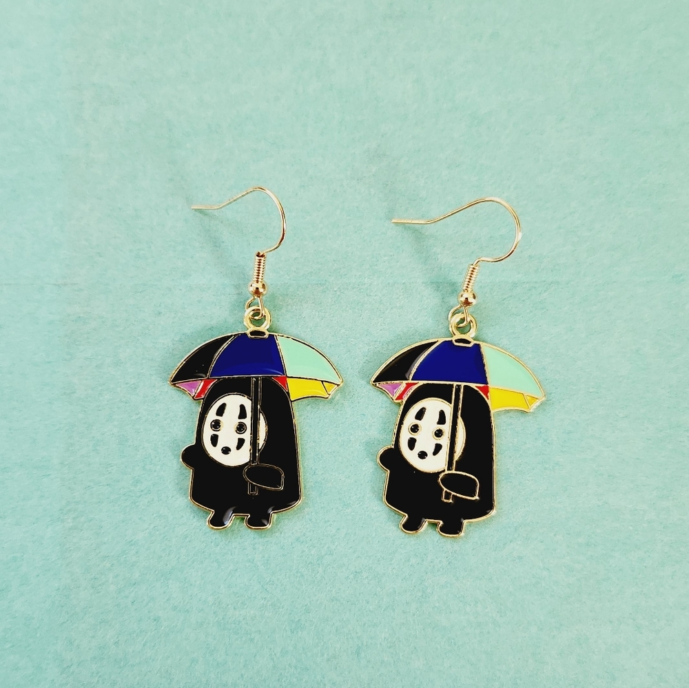 🔮3/$15 No Face with Umbrella Earrings